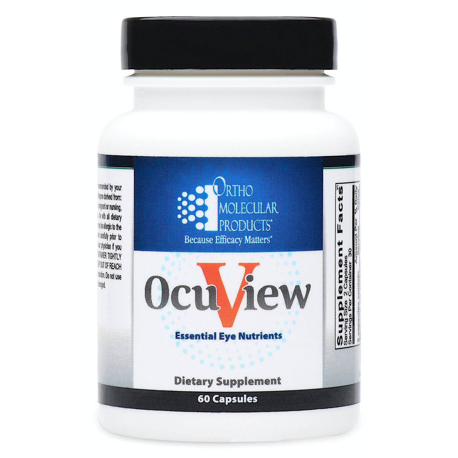 Ortho Molecular, OcuView, 60 Capsules UPC 615033003722 | Hilife Vitamins